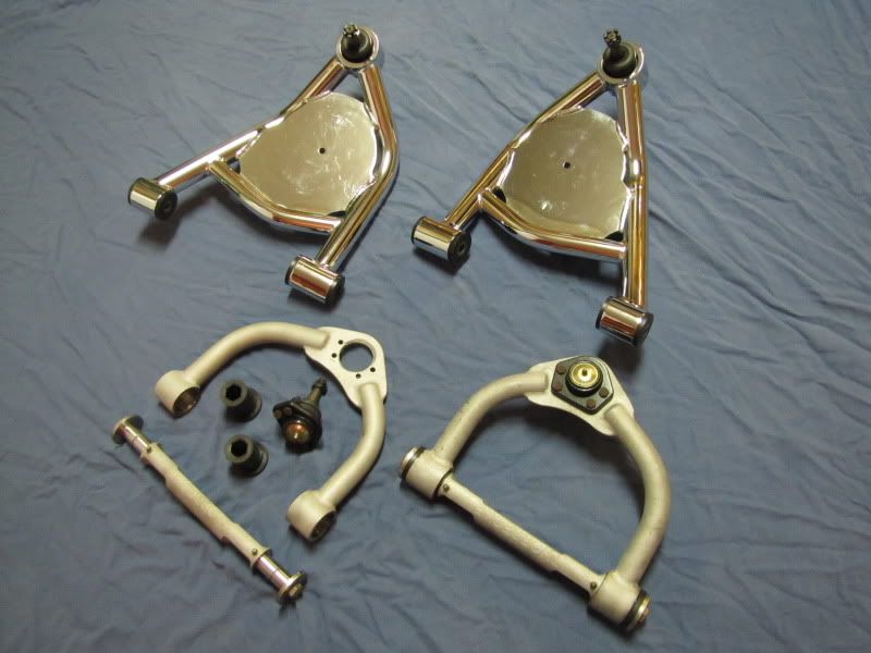 SD Control Arms Chrome/Raw *Will lay 22s with stock spindles or 26s